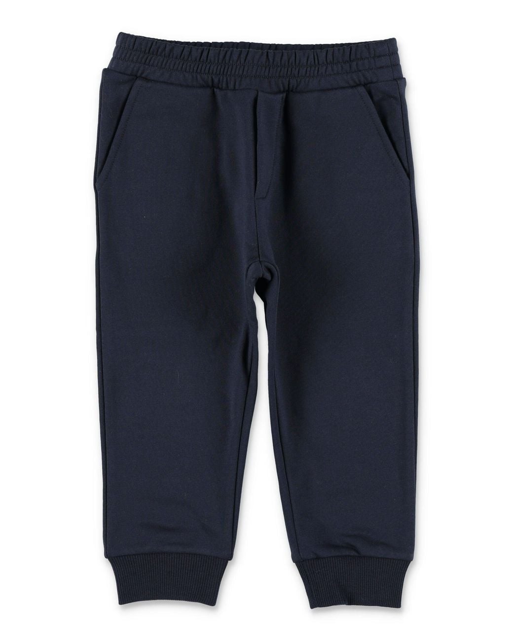 Moncler White Mini Brushed Cotton High-Neck Snap Sweatshirt & Jogger Set For Boys
