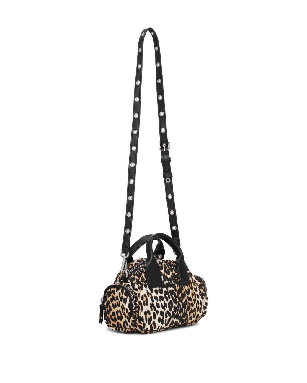 Ganni Black Nylon Small Duffle Bag