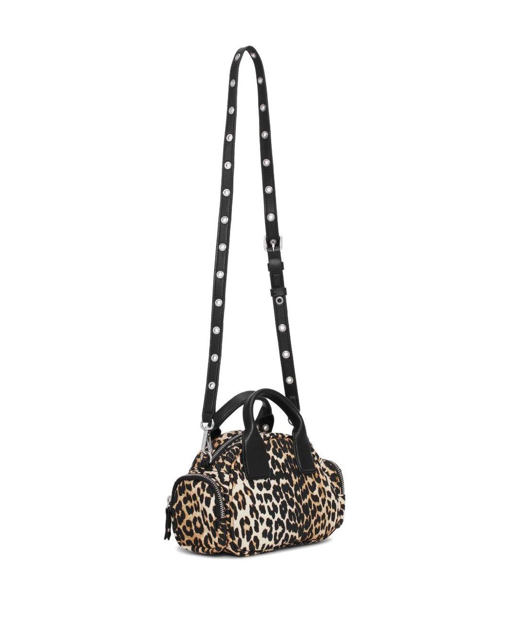 Ganni Black Nylon Small Duffle Bag