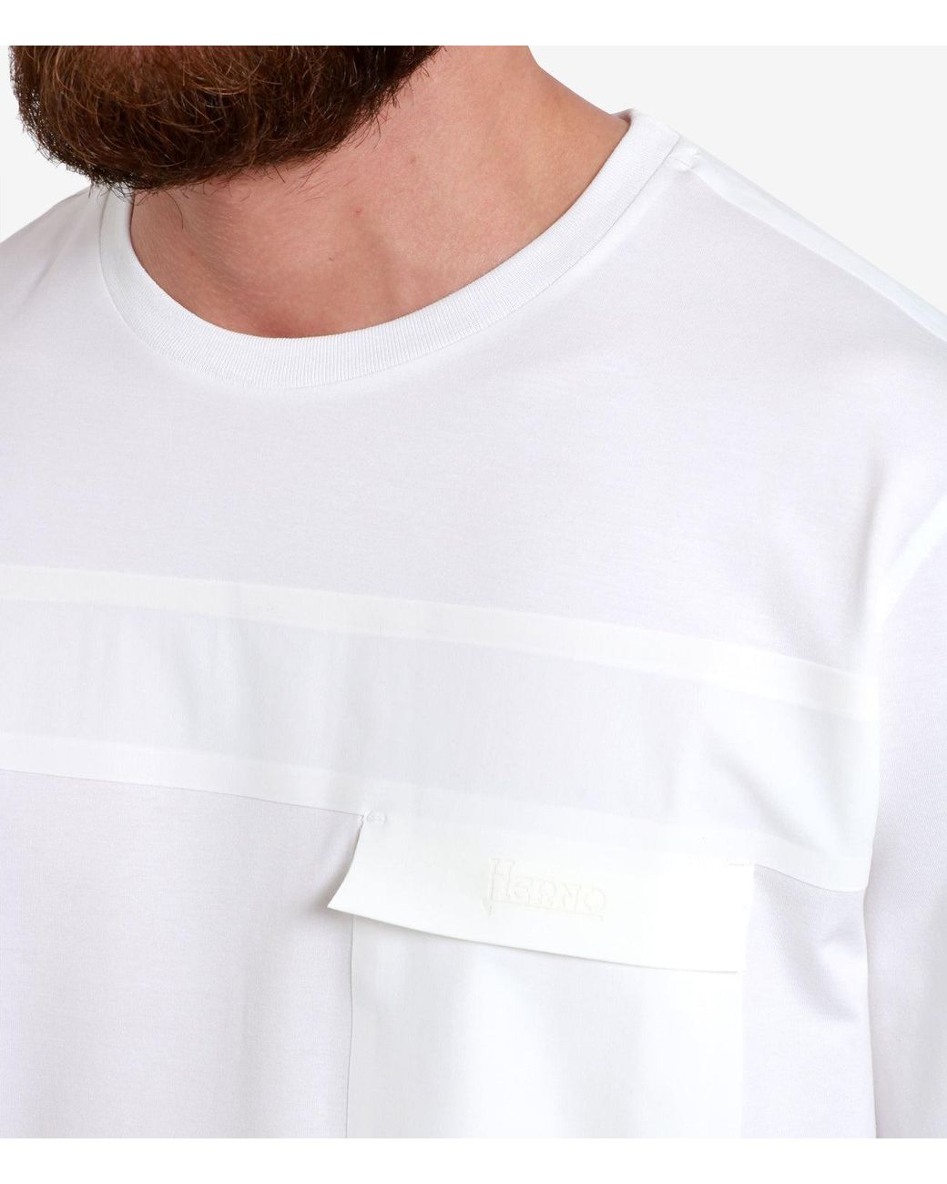 Herno T Shirts En Polos Wit in het White voor heren