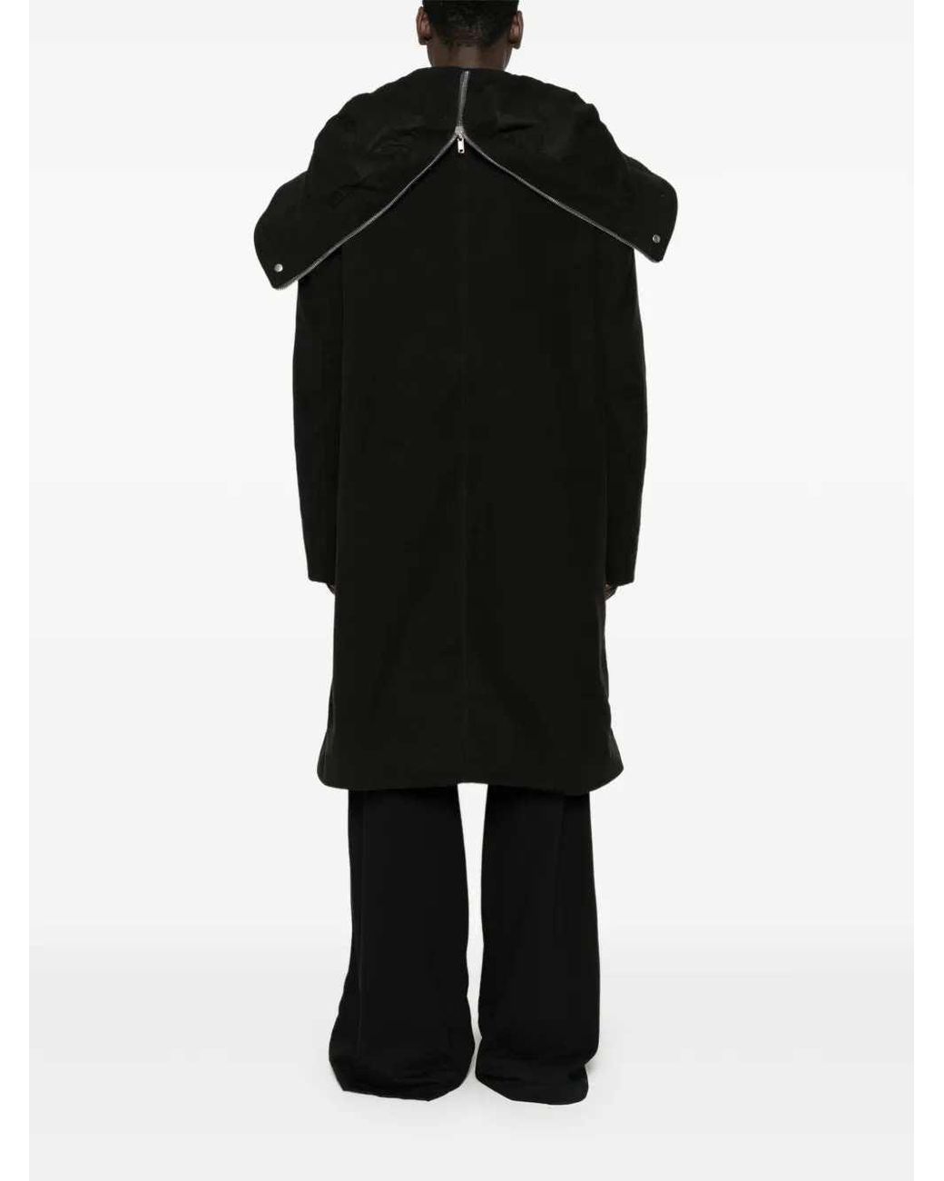 Rick Owens Black Tower Oversized Parka
