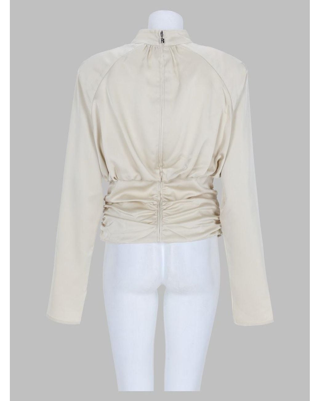 ROTATE BIRGER CHRISTENSEN White Faux-Leather Effect Mini Top