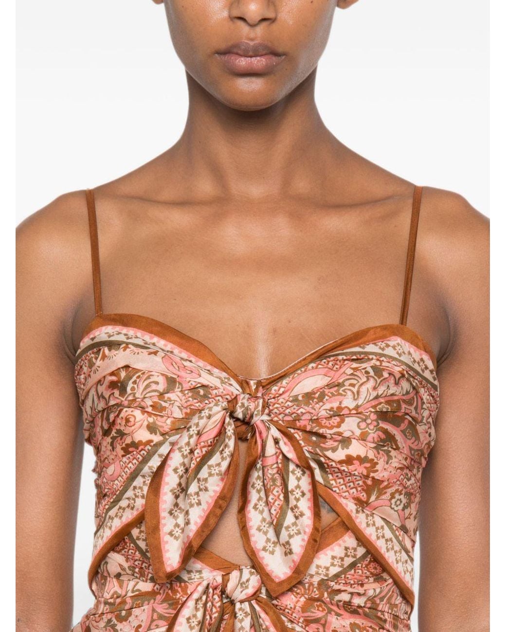 Zimmermann Pink Aster Silk Long Dress