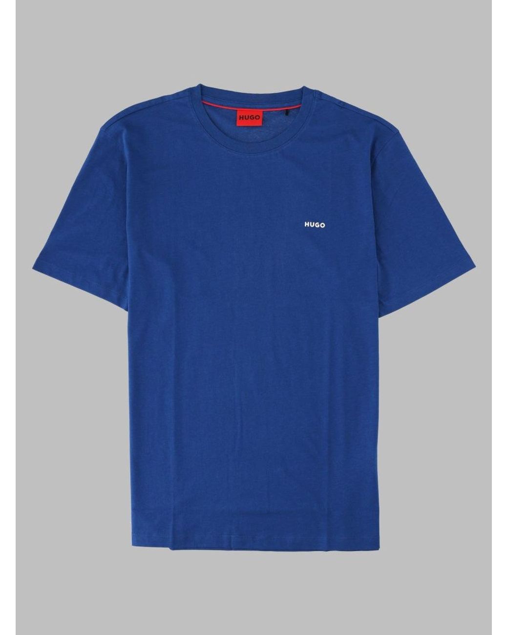 HUGO Blue T Shirt "Dero" Con Logo