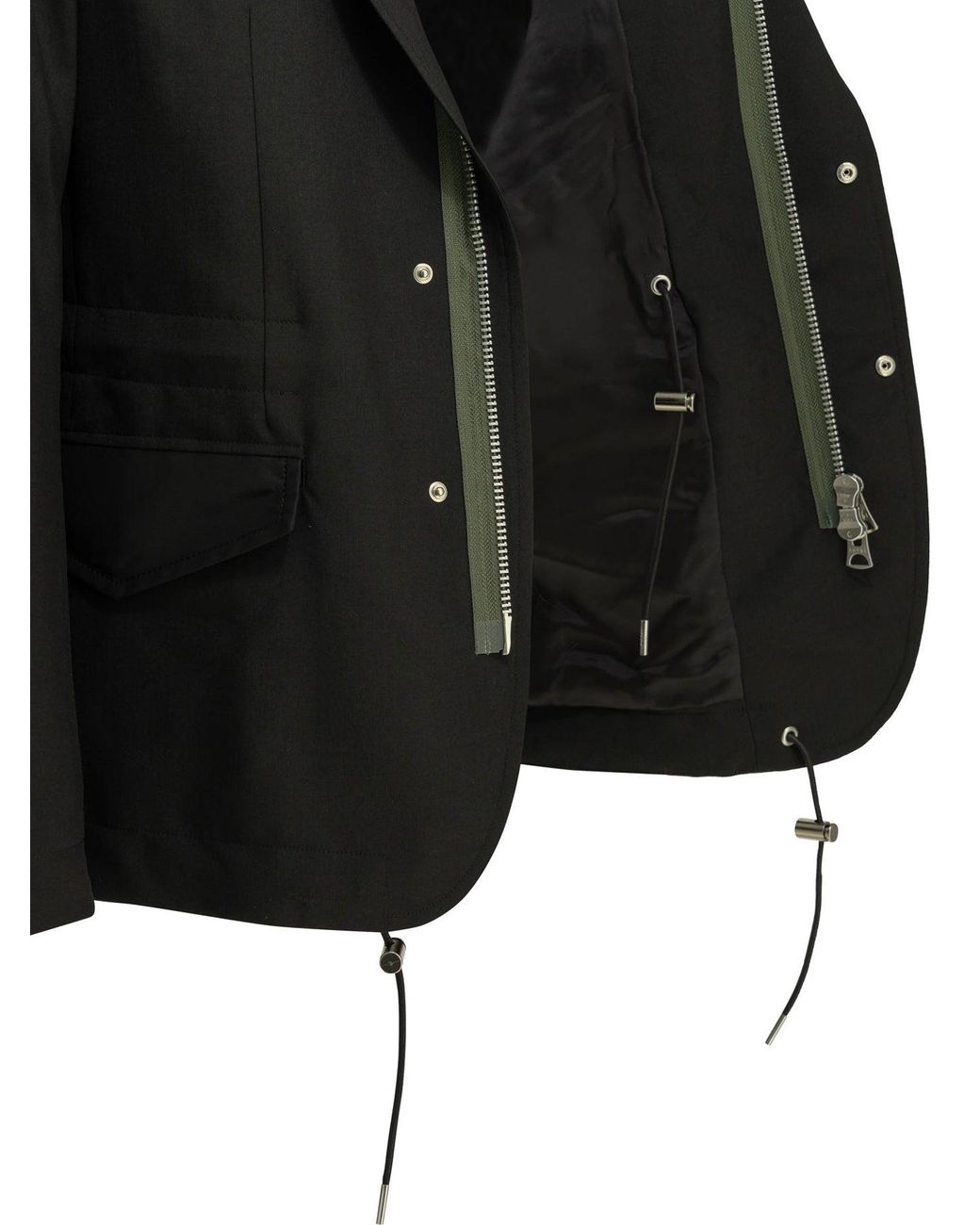 Sacai "x Nylon"-blazer in het Black