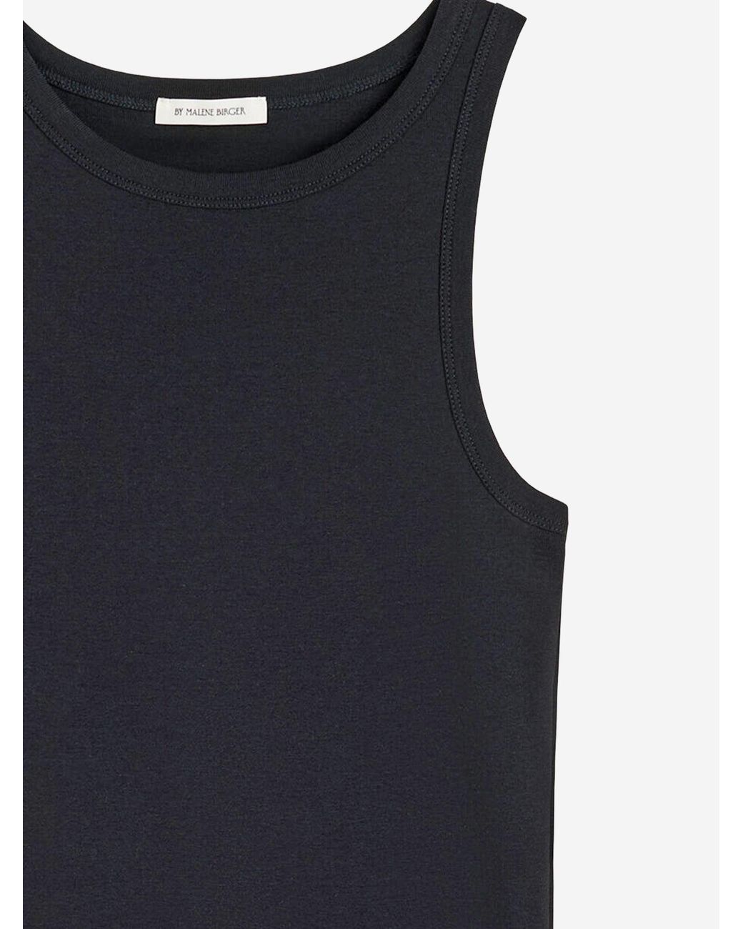 By Malene Birger Blue Cotton Tank Top