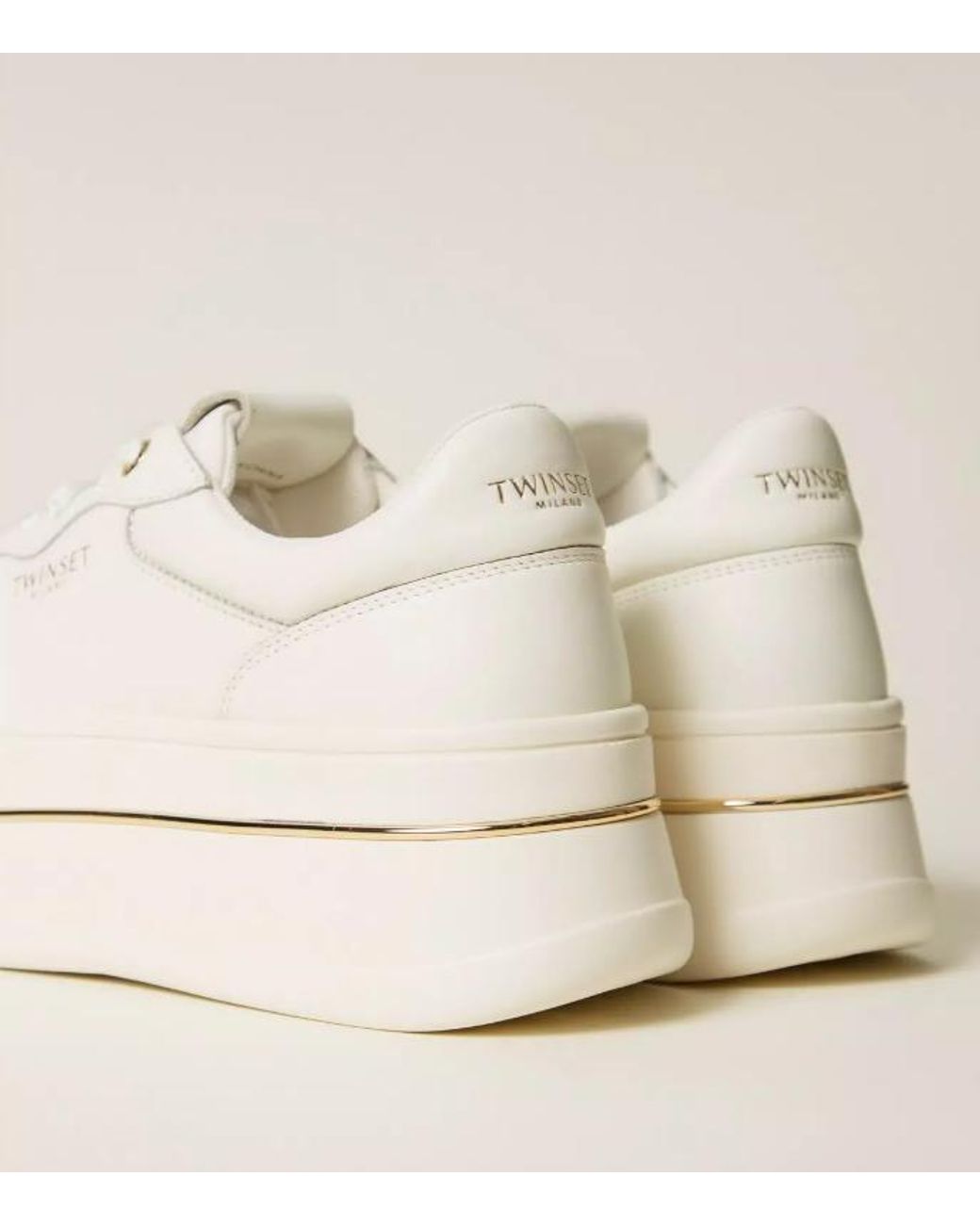 Twinset White Flatform Sneakers
