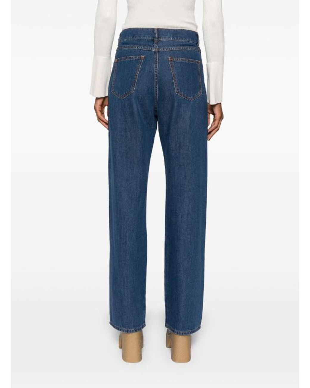 Pantalon P.A.R.O.S.H. en coloris Blue