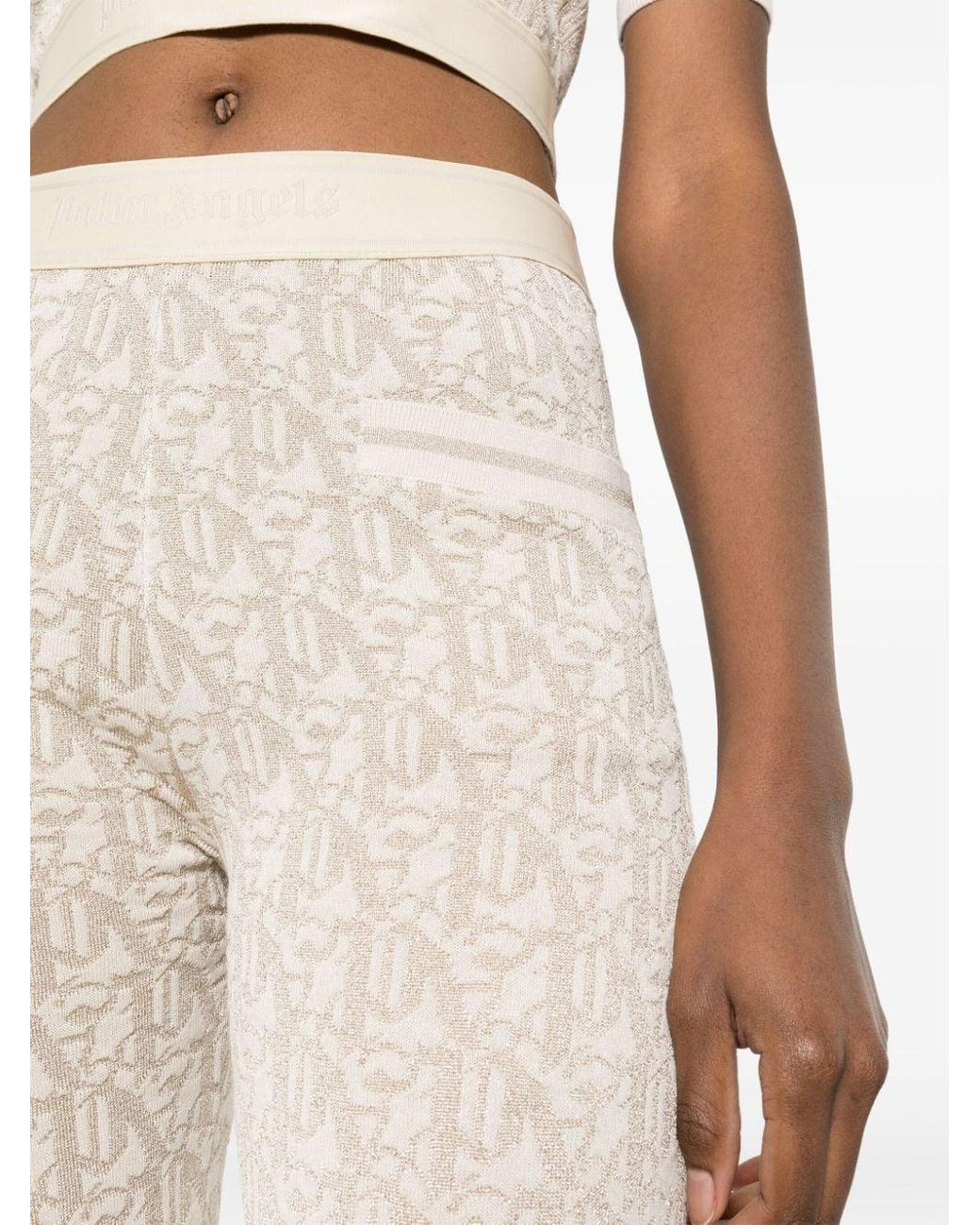 Palm Angels Natural Beige Hosen PWHG026 R24 KNI001