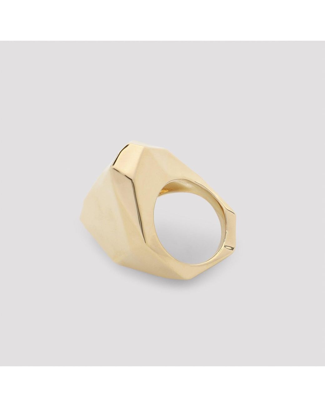 Lanvin Metallic Kubischer -Metallring
