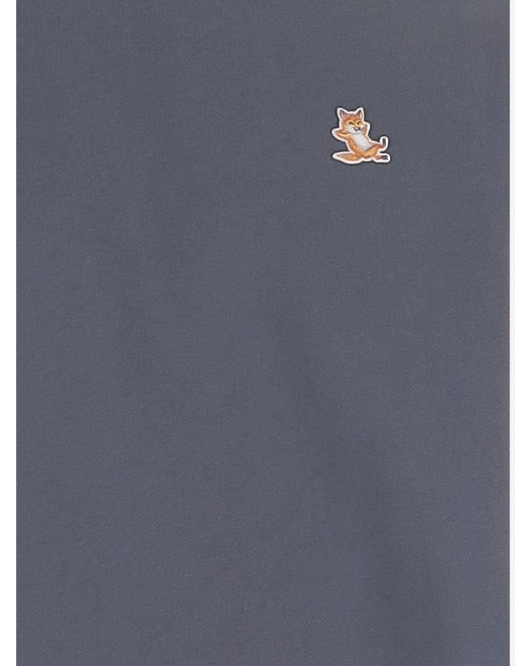 Maison Kitsuné Gray Cotton Sweatshirt Organic Sweater