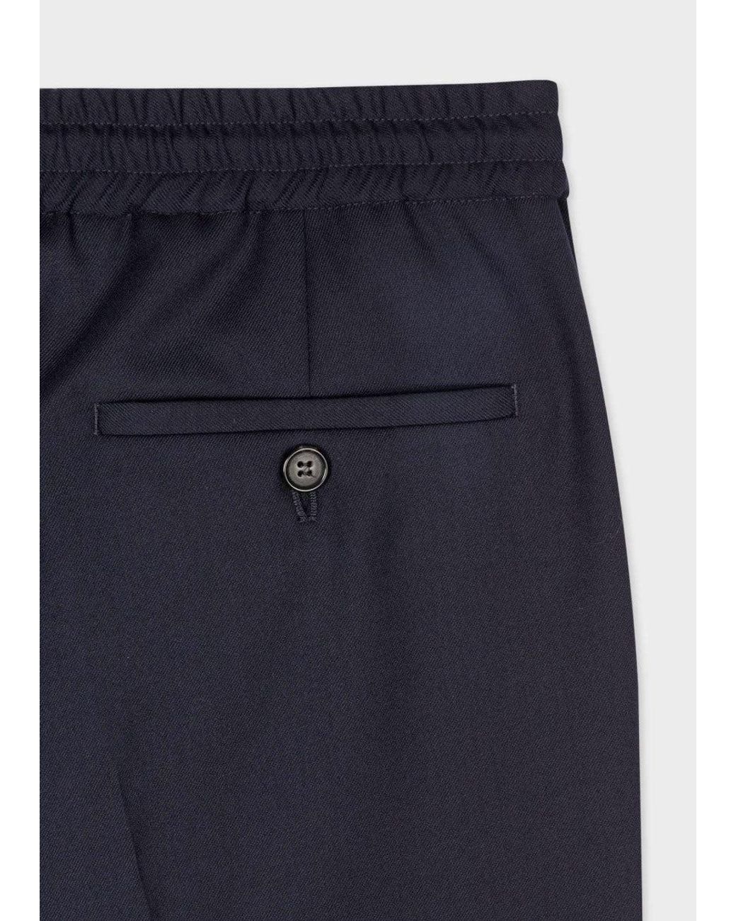 Paul Smith Blue Tailored Trousers With Relaxed Fit for men