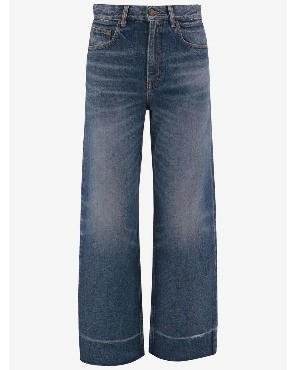 Chloé Blue Cotton Jeans
