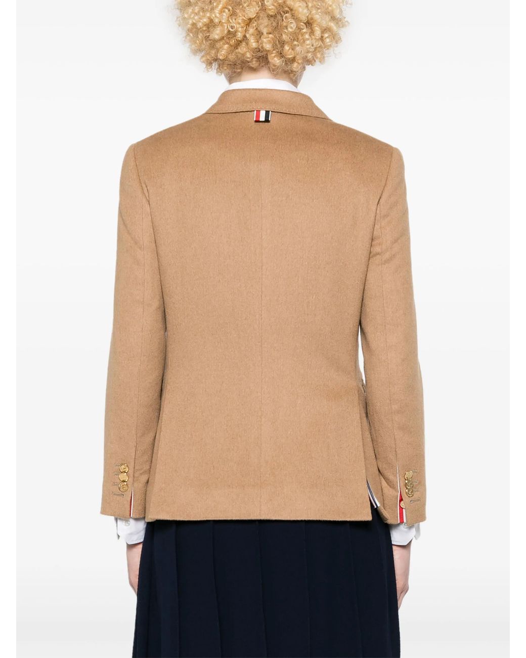 Thom Browne Natural Single Breasted Blazer
