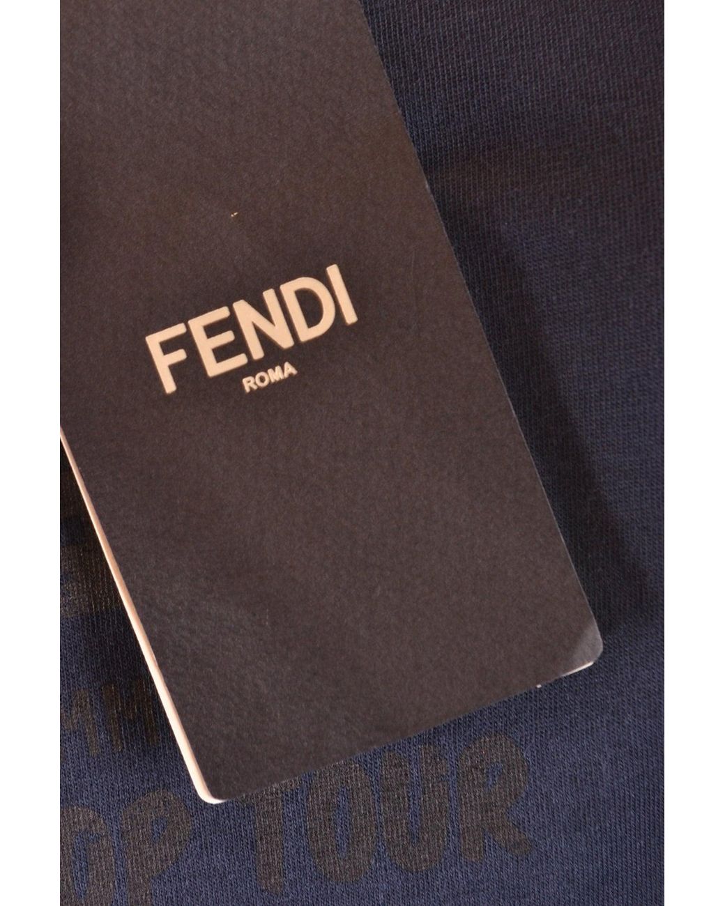 Fendi Gray Tshirt Short Sleeves