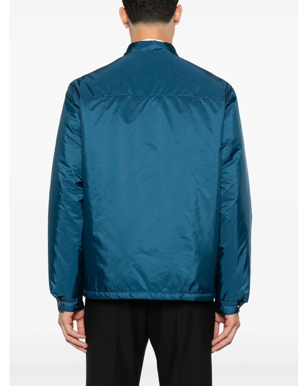 Prada Blue Re-Nylon Shirt for men