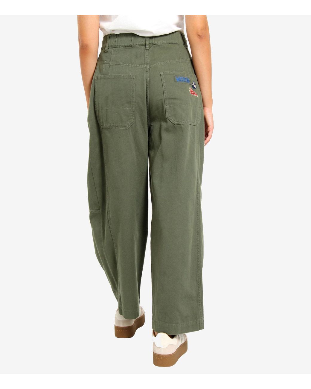 Weekend by Maxmara Broek Kaki in het Green