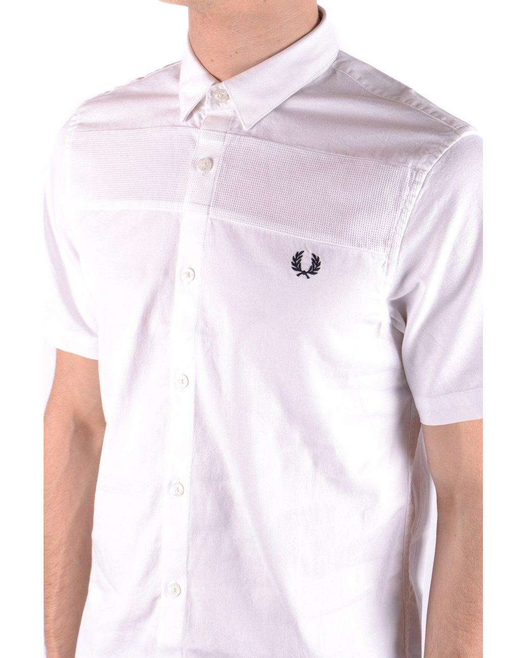 Fred Perry Overhemden Wit in het White voor heren
