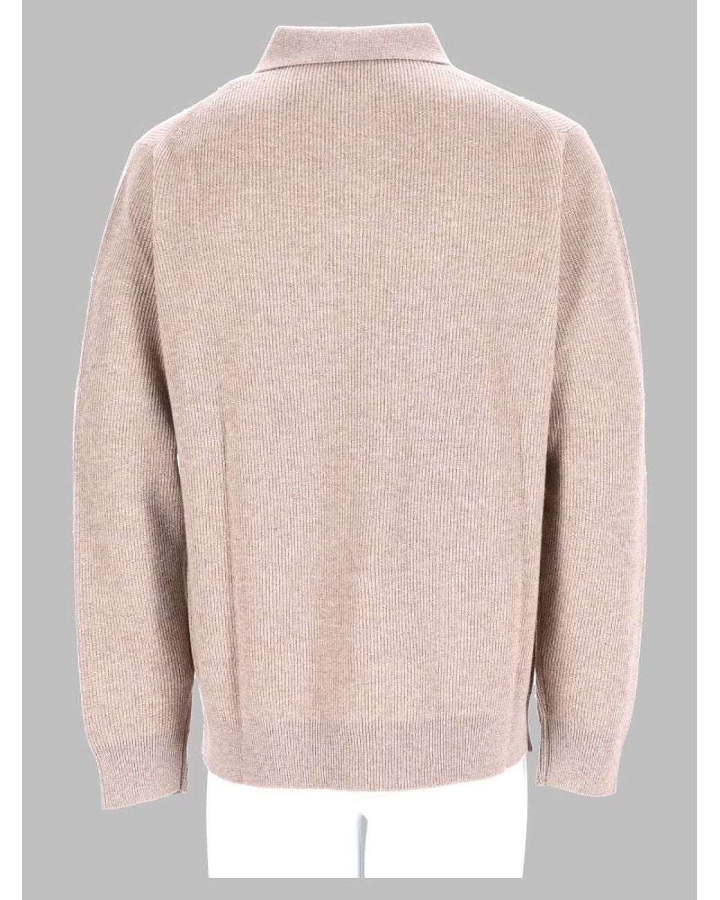 Lardini Pink Knit Polo Shirt for men