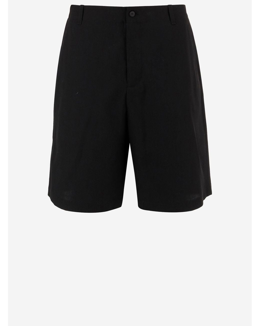Jacquemus Black Wool Shorts for men