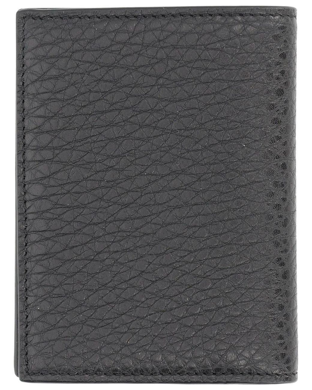 Givenchy Black Grain Leather Card Holder for men