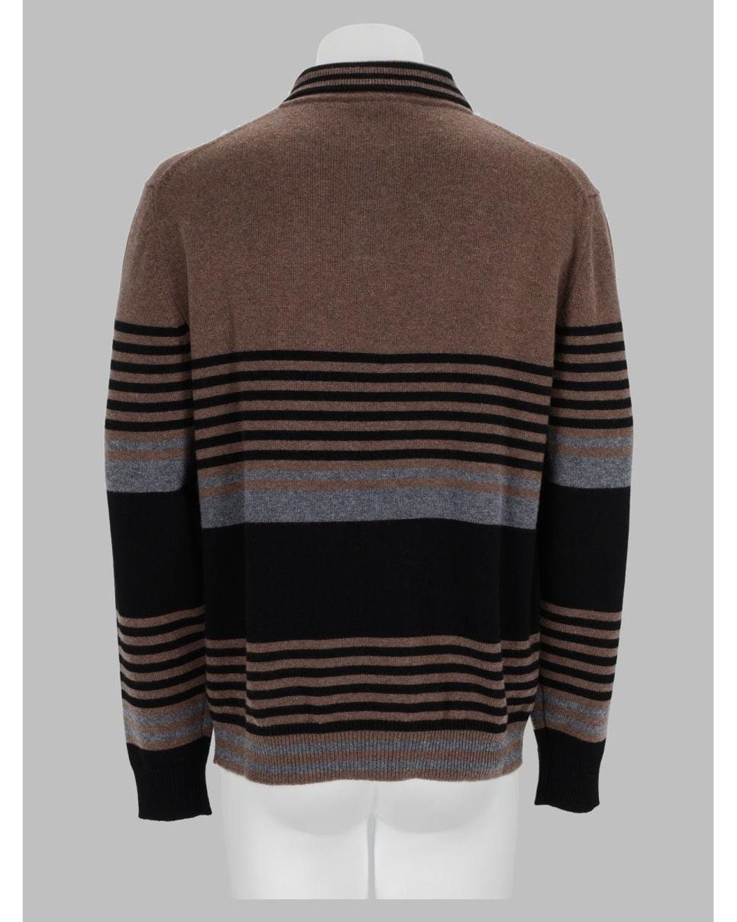 Paul Smith Brown Cashmere Polo Shirt for men