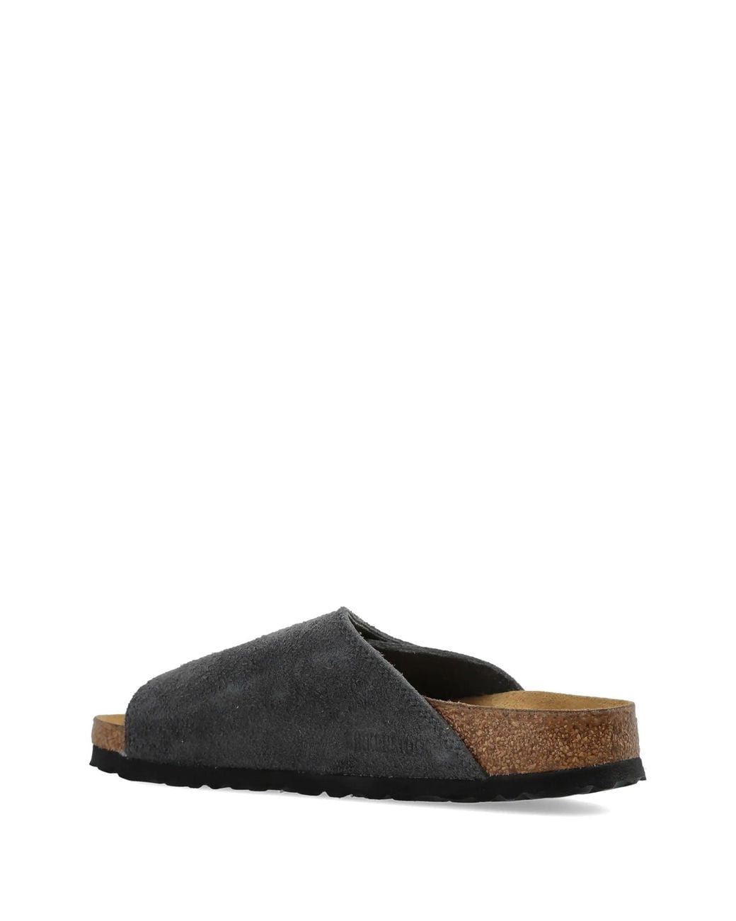 Birkenstock Black Solana Charcoal, Suede Leather