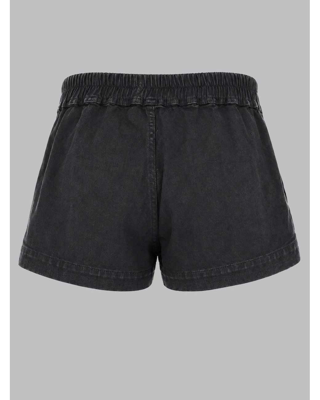 Rick Owens Black Shorts Fog Boxers Cotton