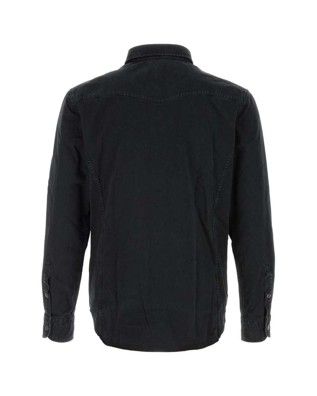 Tom Ford Black Peach Twill Slim Fit Western Shirt for men