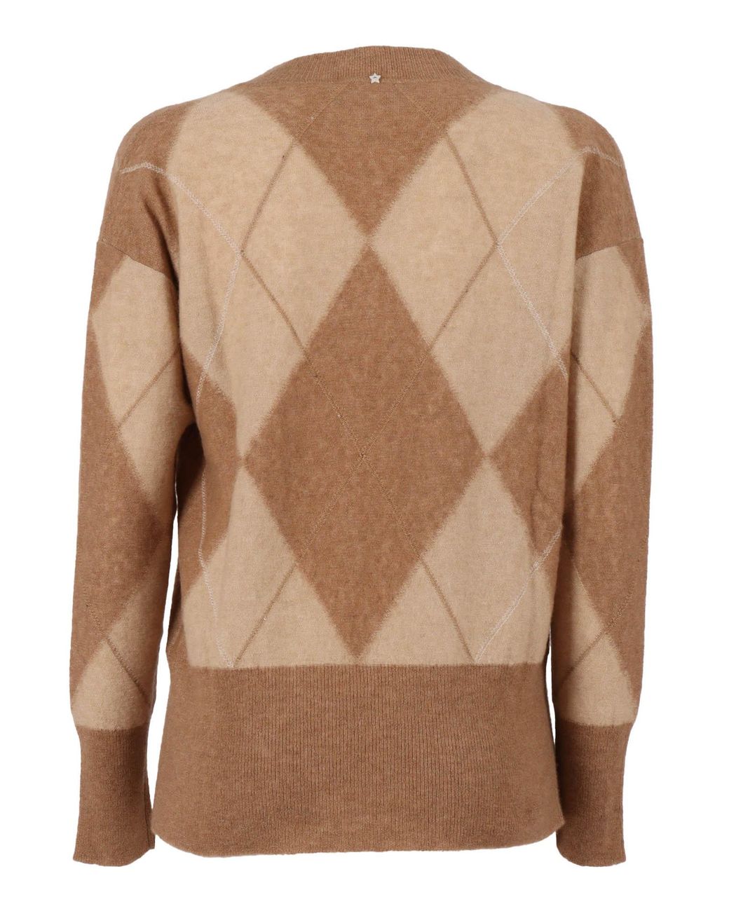 Lorena Antoniazzi Brown Knit V Neck