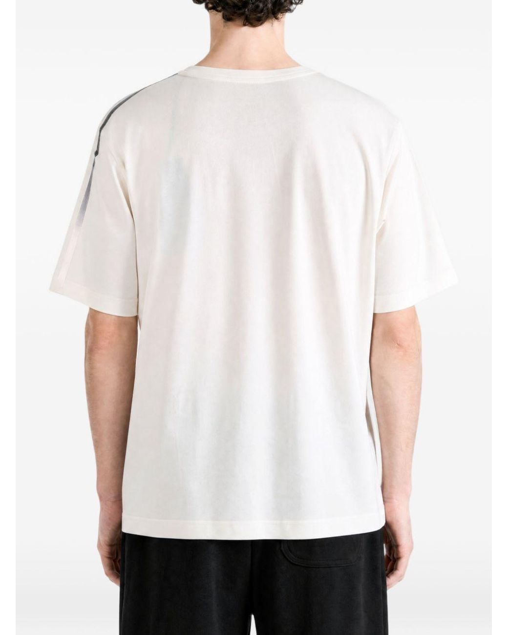 Y-3 White Logo Cotton T Shirt