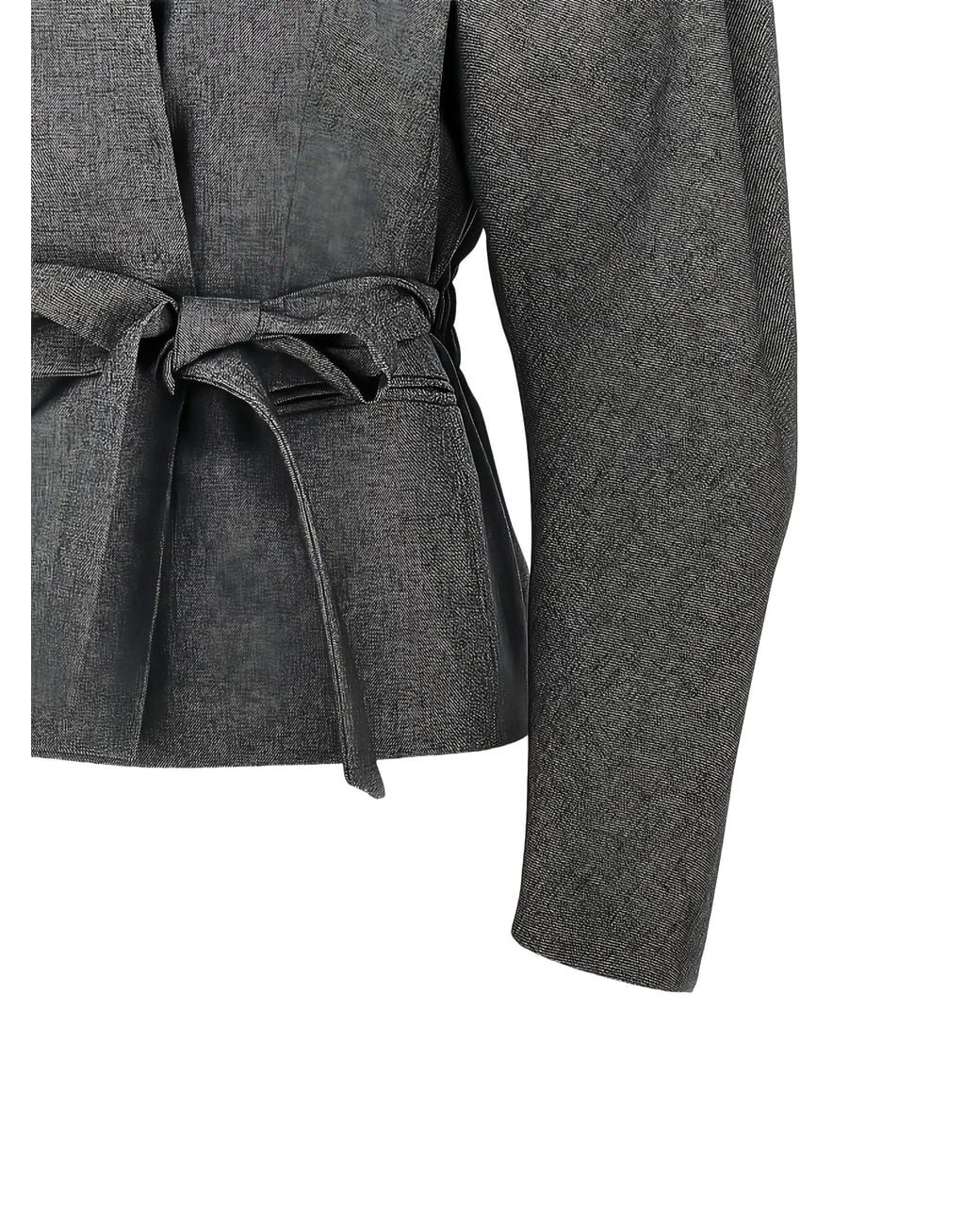 ANDAMANE Gray Margaux Rounded Shoulder Jacket