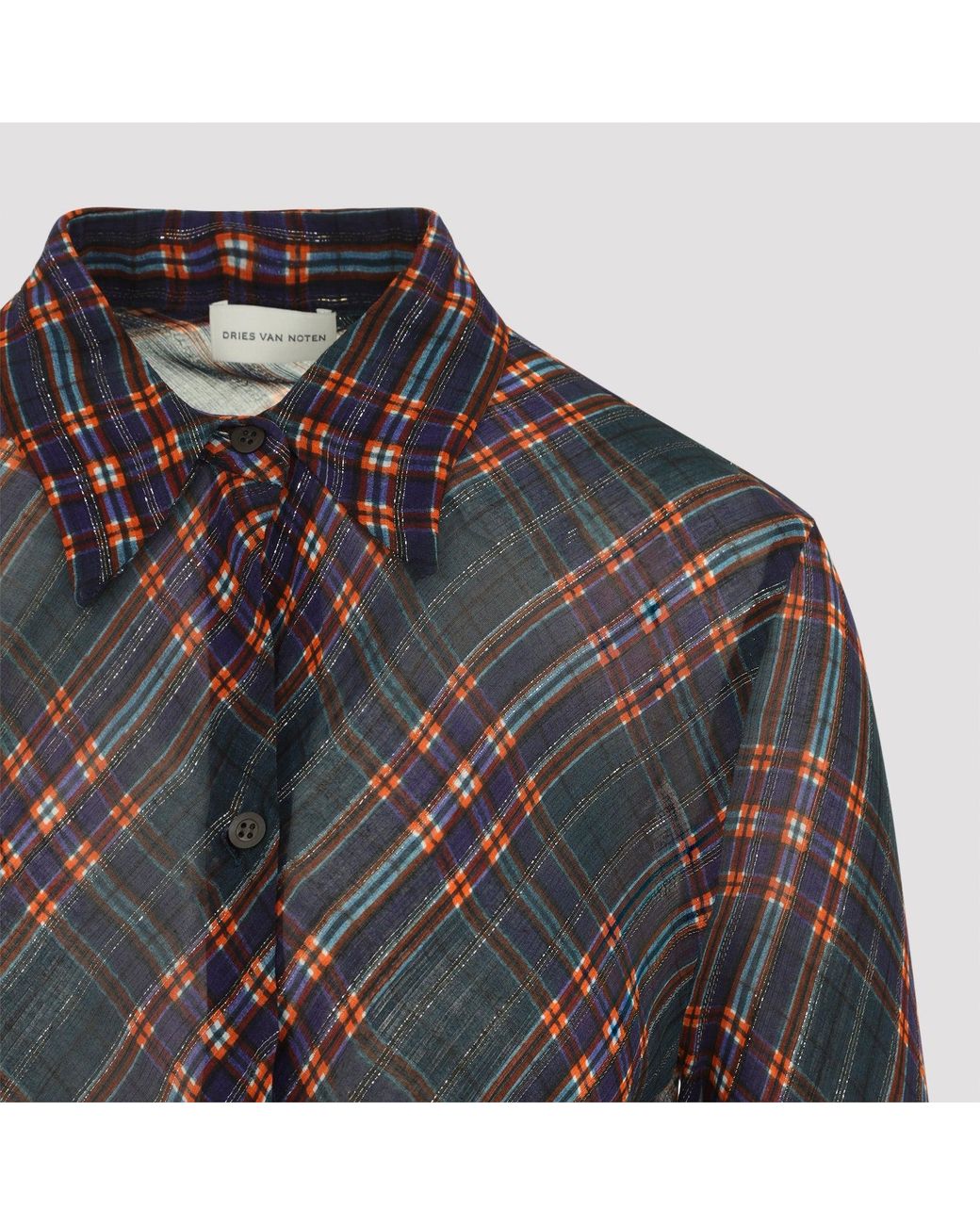Dries Van Noten Blue Check Calima Shirt