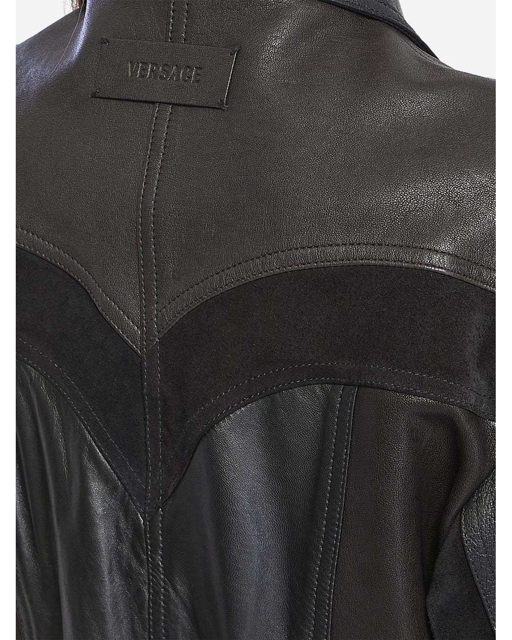 Versace Black Leather Jacket