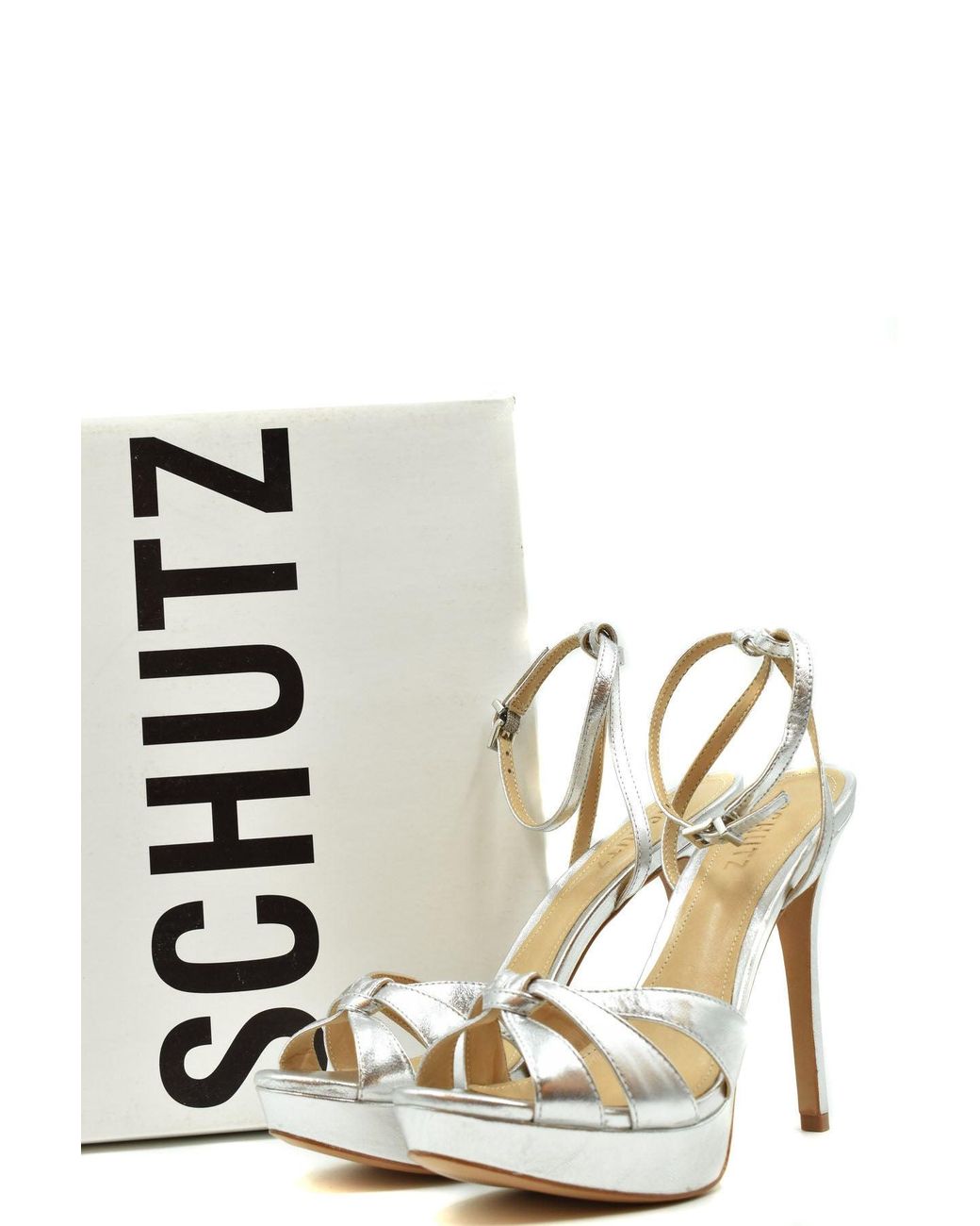 SCHUTZ SHOES Metallic Sandals