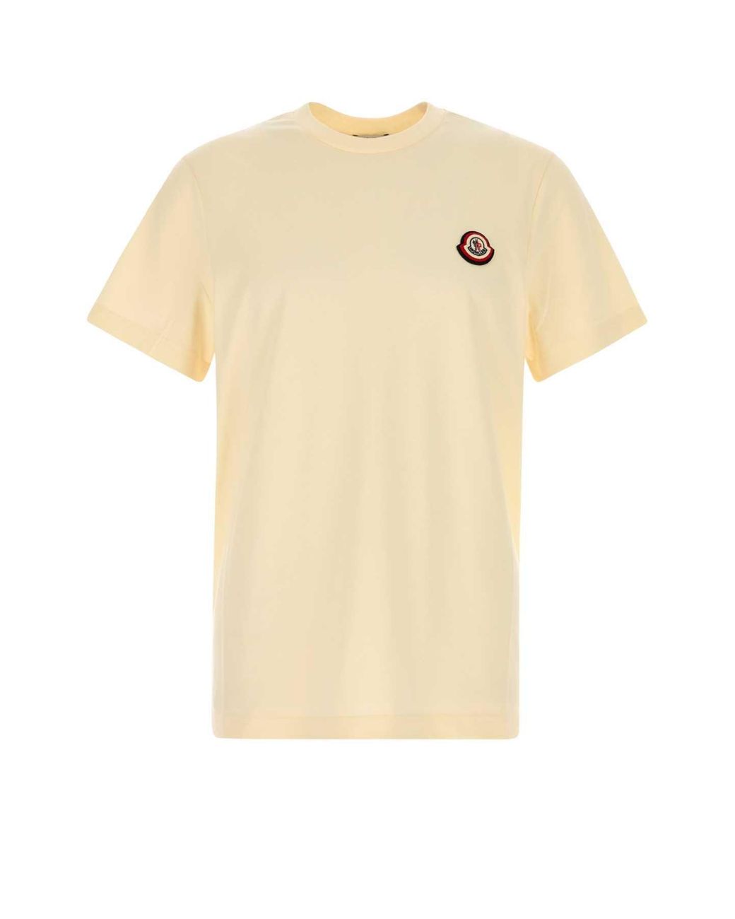 Moncler White Cream Cotton T Shirt