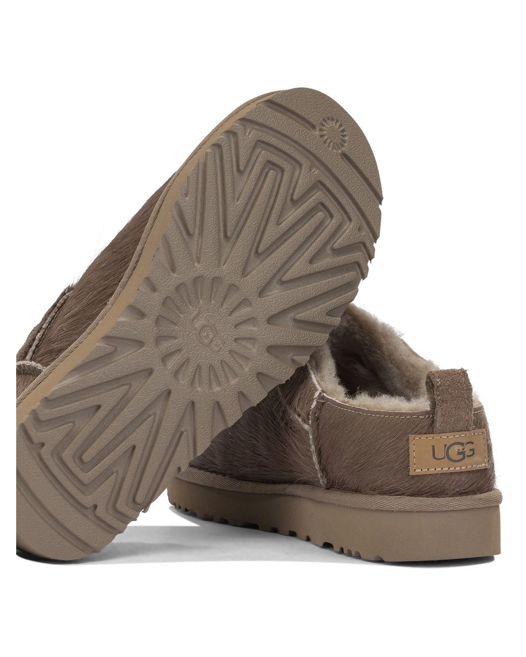 Ugg Brown "Micro" Pull On Ankle Boots