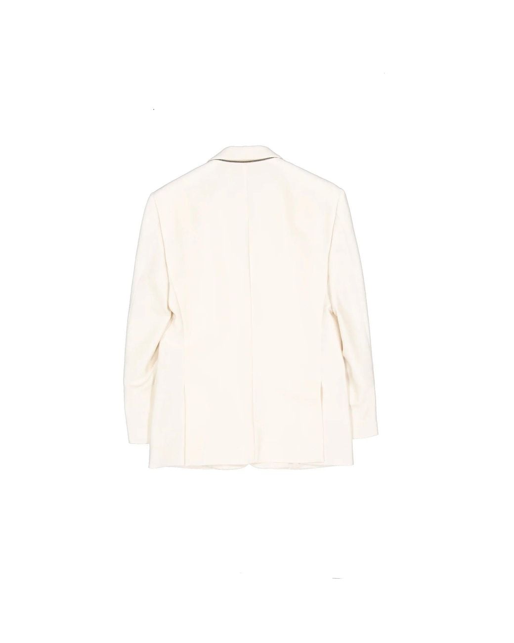 Brunello Cucinelli White Blazer Jacket