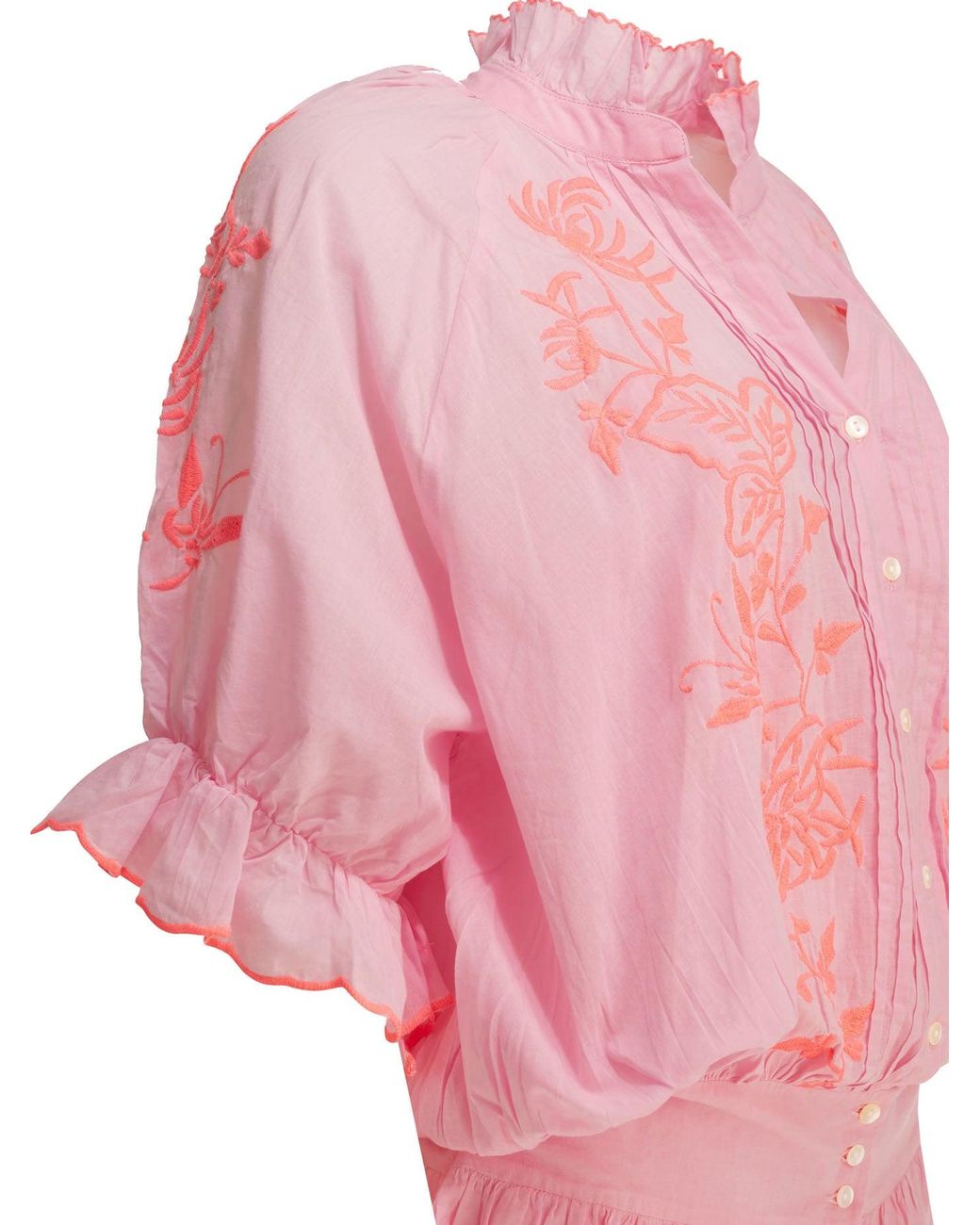 Juliet Dunn Pink Short Shirt Dress