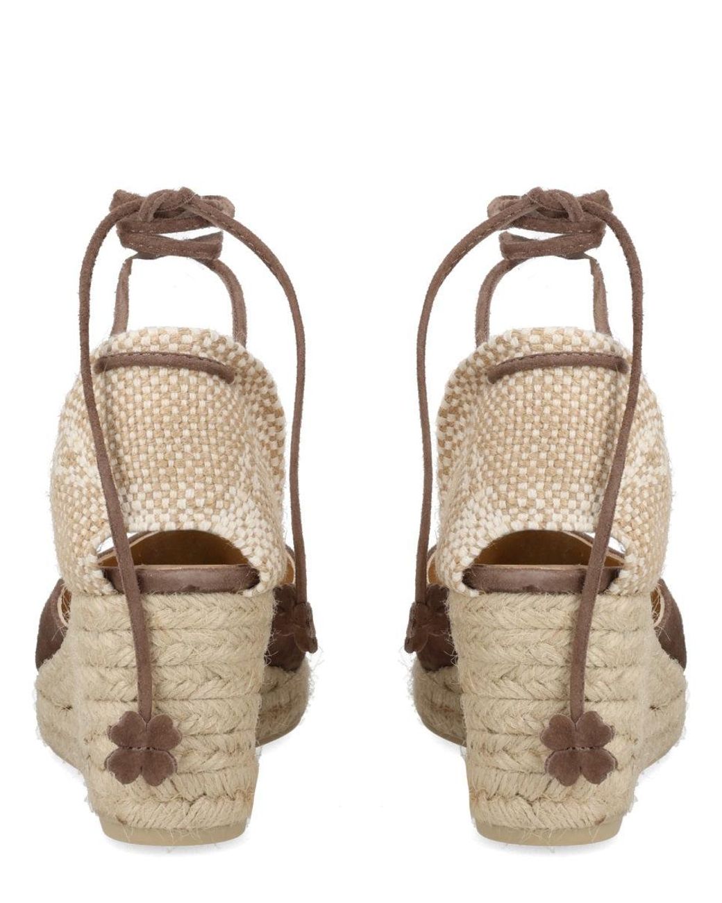 Castaner Natural Suede Wedges