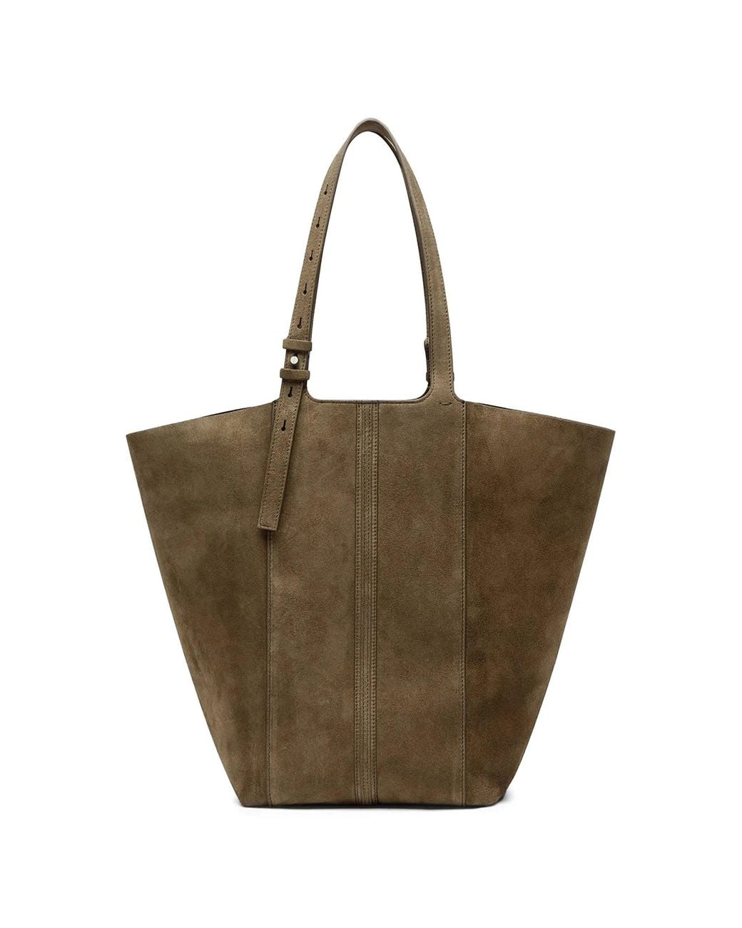 Golden Goose Deluxe Brand Brown Shopping 24.7 Ns Suede Body With Nappa Fringe And Beads Metal Details
