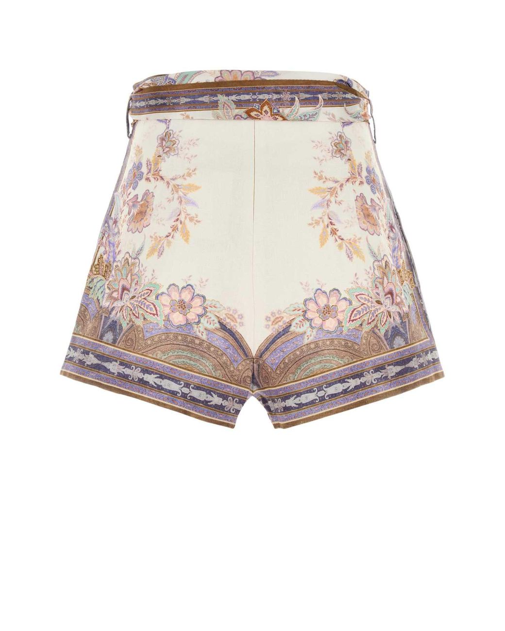 Zimmermann Natural Paisley Shorts