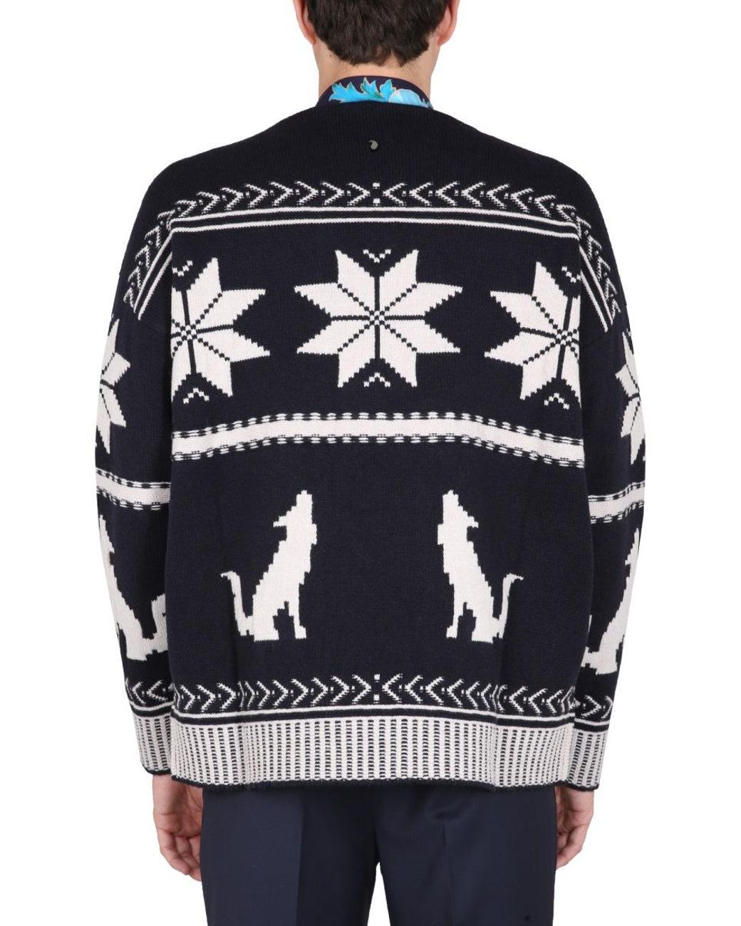 Etro Blue Sweater for men