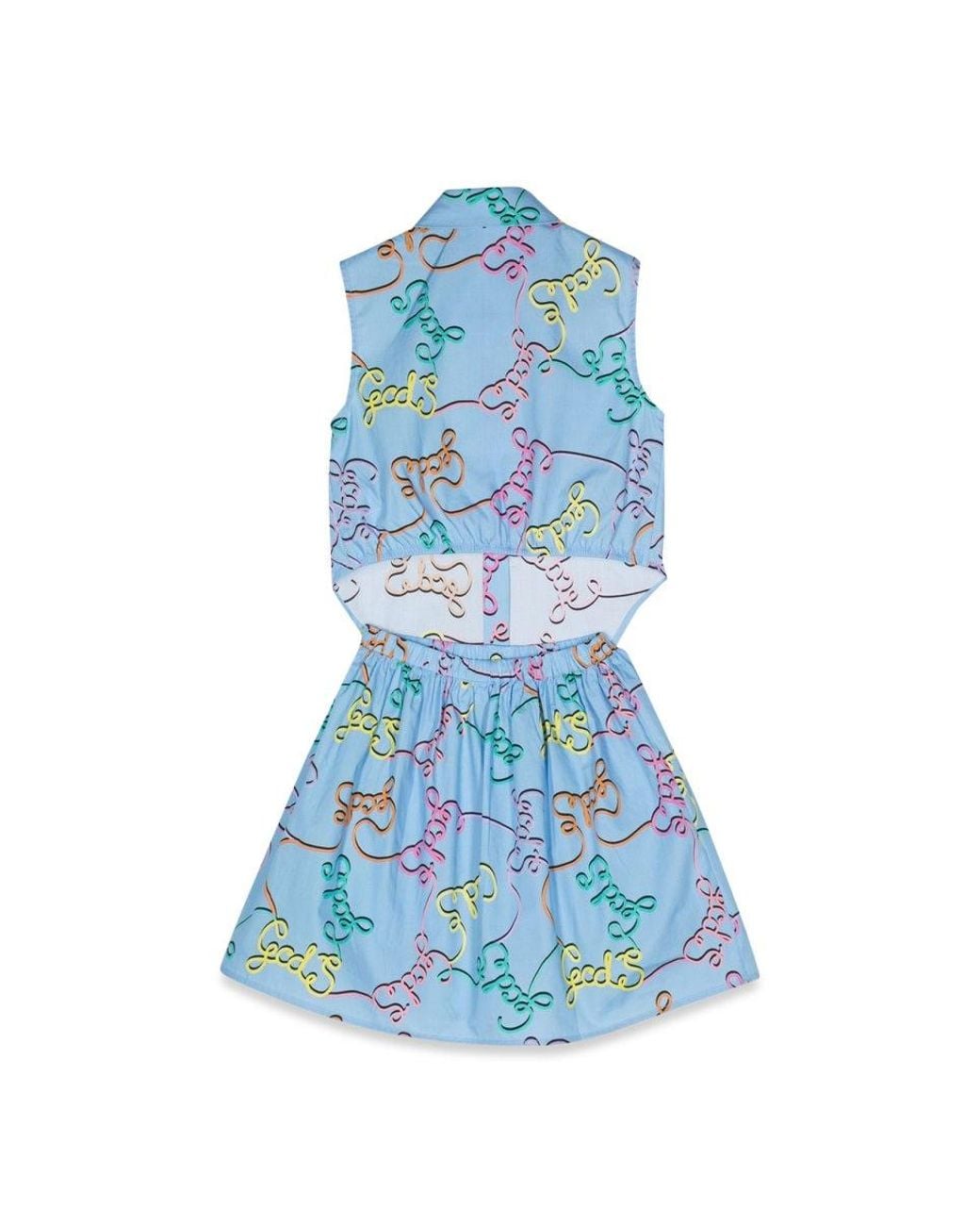 Gcds Blue Blouse And Skirt Set