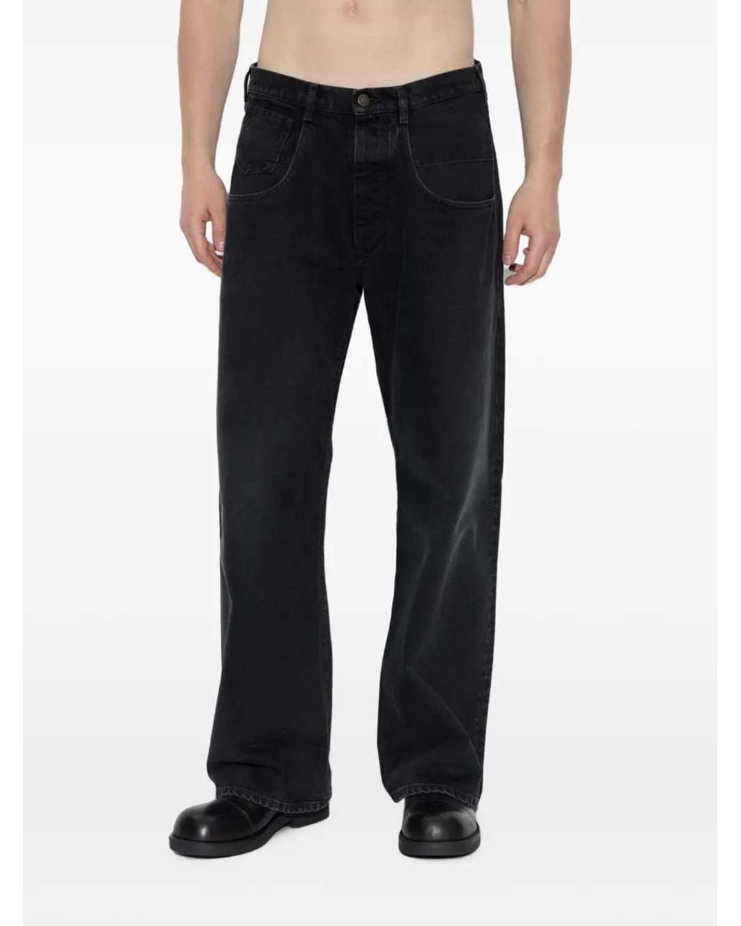 Maison Margiela Blue Straight-Leg Jeans