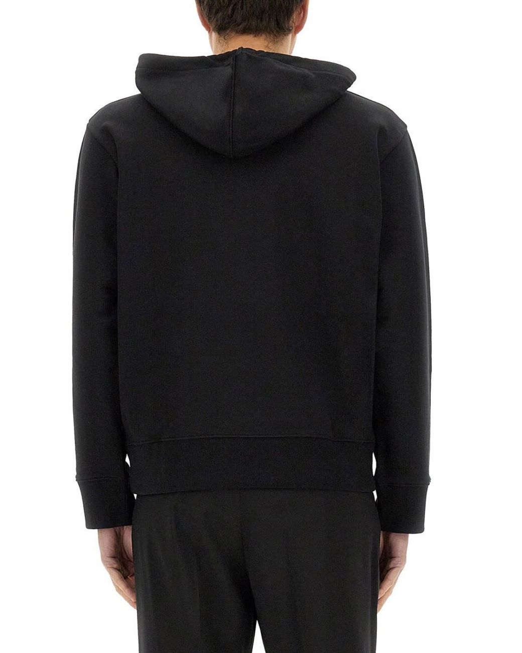 Courreges Black Cotton Sweatshirt For for men