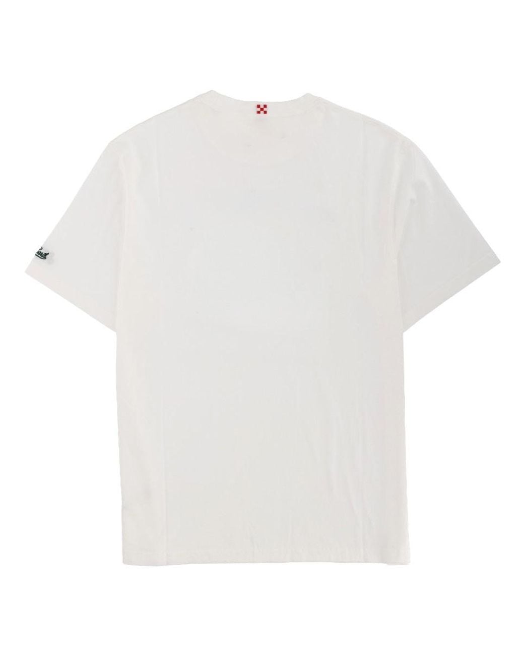 Mc2 Saint Barth White Graphic Crew Neck T-Shirt for men