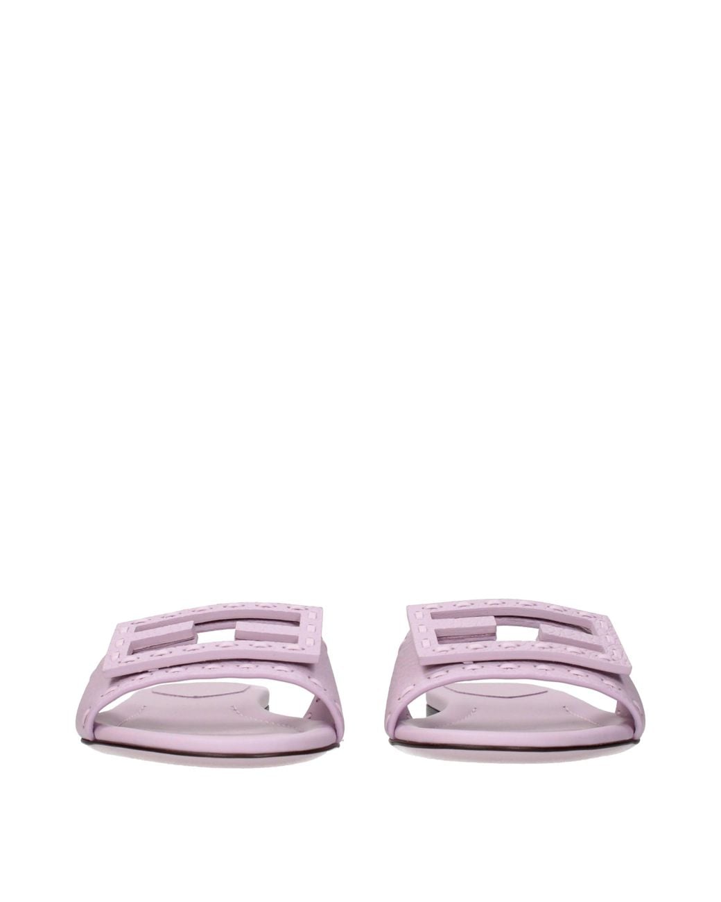 Fendi Pink Sandals And Clogs/Pastel Leather