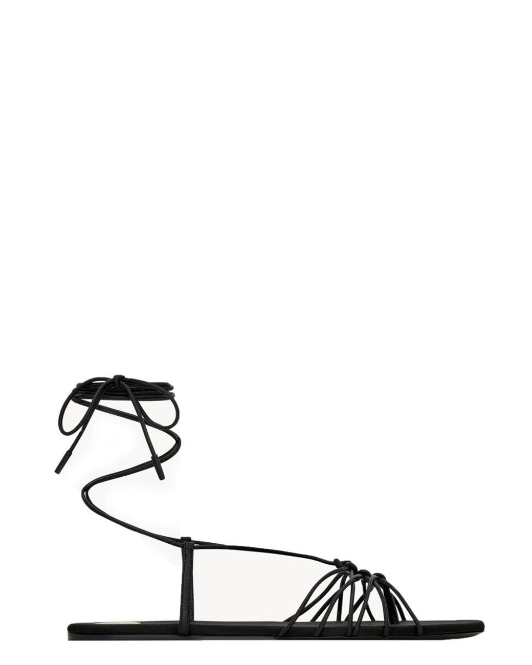 Saint Laurent White Sandals Babylone
