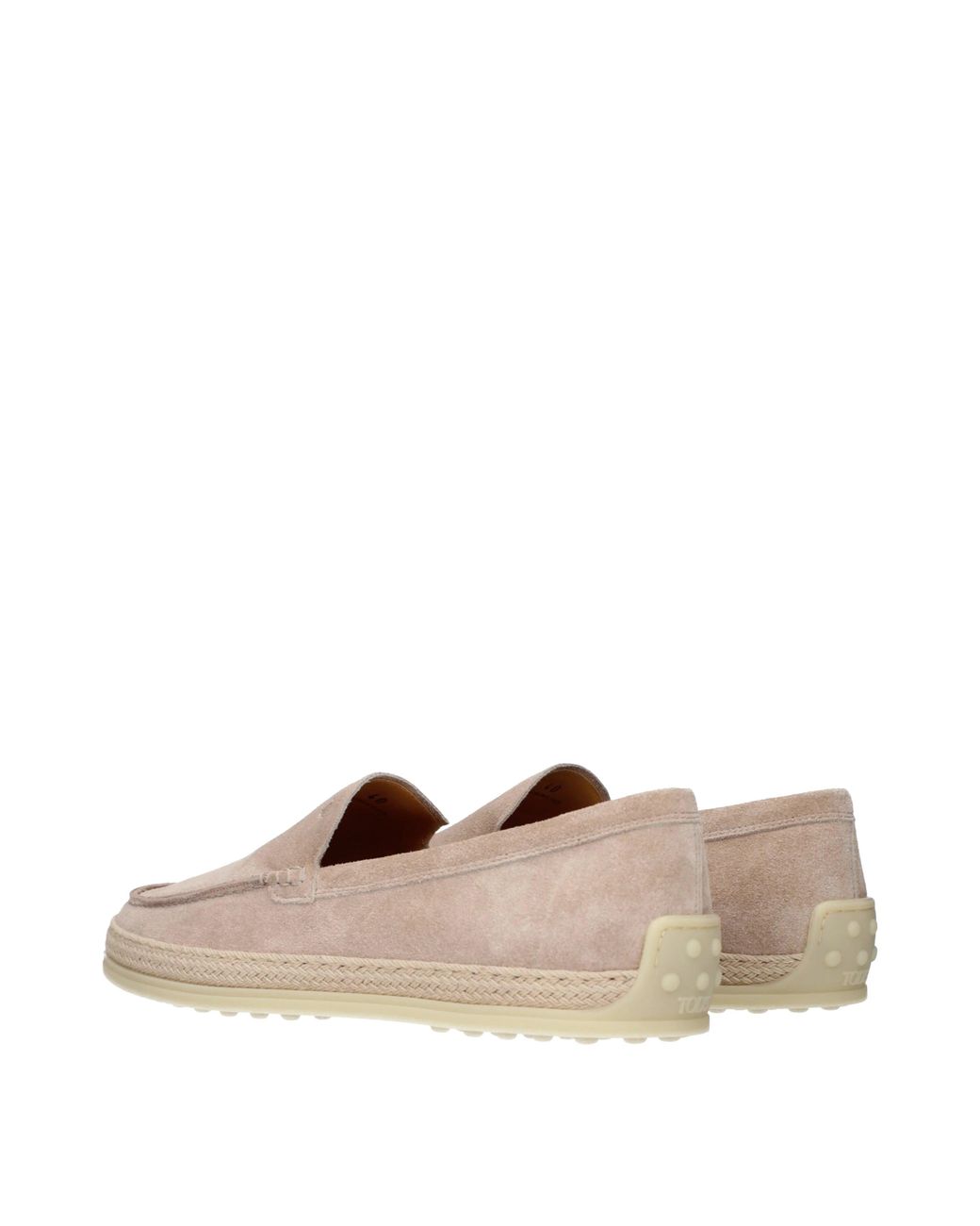Tod's Natural Moccasins Suede